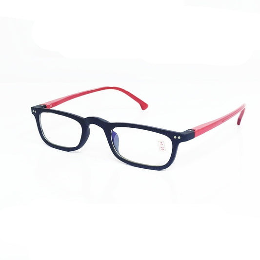 Buy Black Red Full Frame Computer Reading Glasses with Anti Glare Coating Power 1.50 - Glasses India Online in India