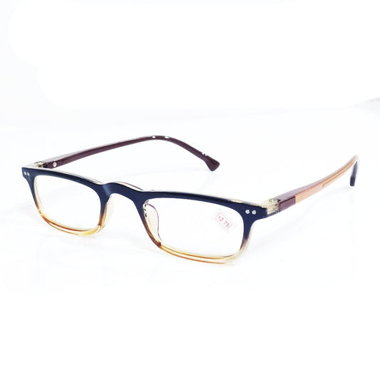 Buy Brown Gradient Two Tone Full Frame Computer Reading Glasses with Anti Glare Coating Power 1.25 - Glasses India Online in India