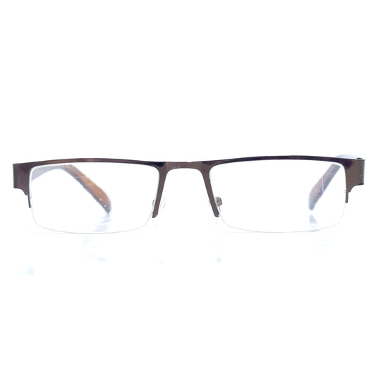Brown Metal Supra Reading Glasses