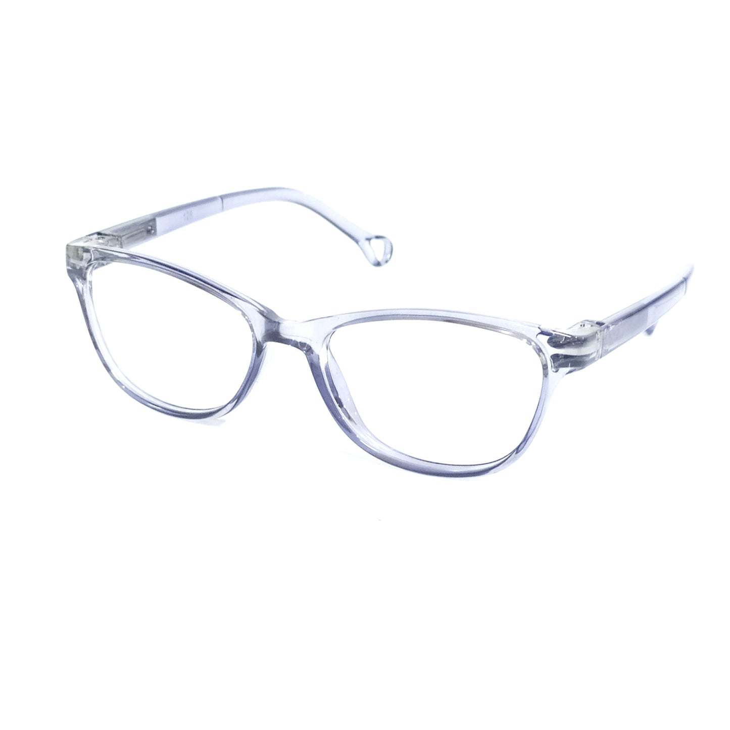 Transparent Grey Cat Eye Kids Glasses | 4-6 Years