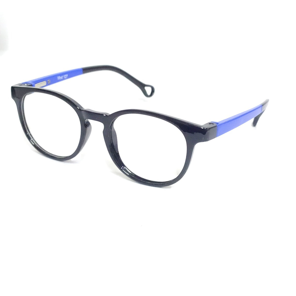 Round Black-Blue Kids Glasses for 5-6 Years