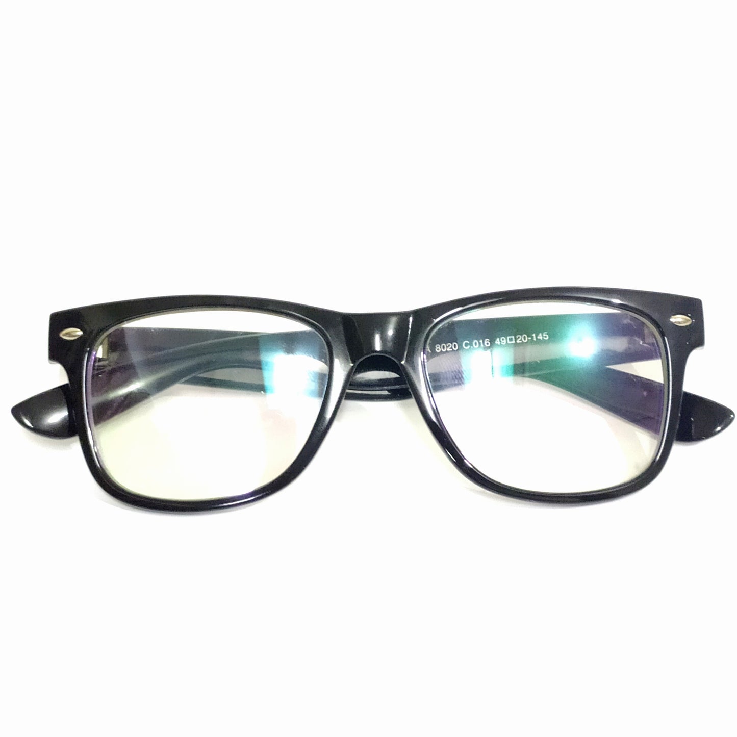 Black Spectacle Frames Glasses 8020