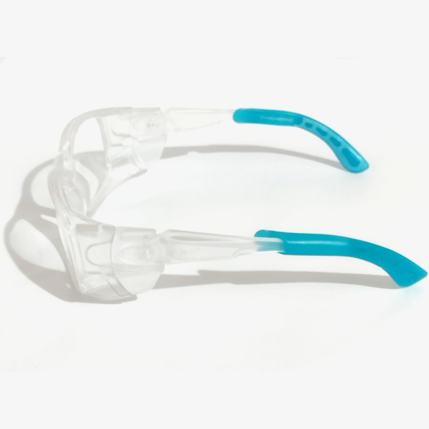 White Prescription Safety Glasses with angle and length adjustments