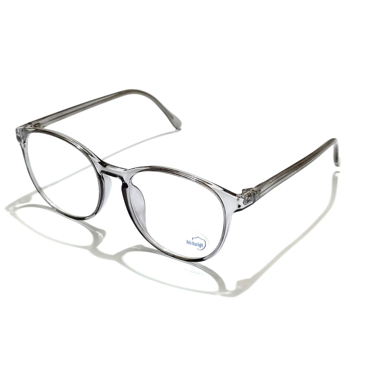Transparent Grey Frame Blue Light Glasses for Men and Women M8555 C8