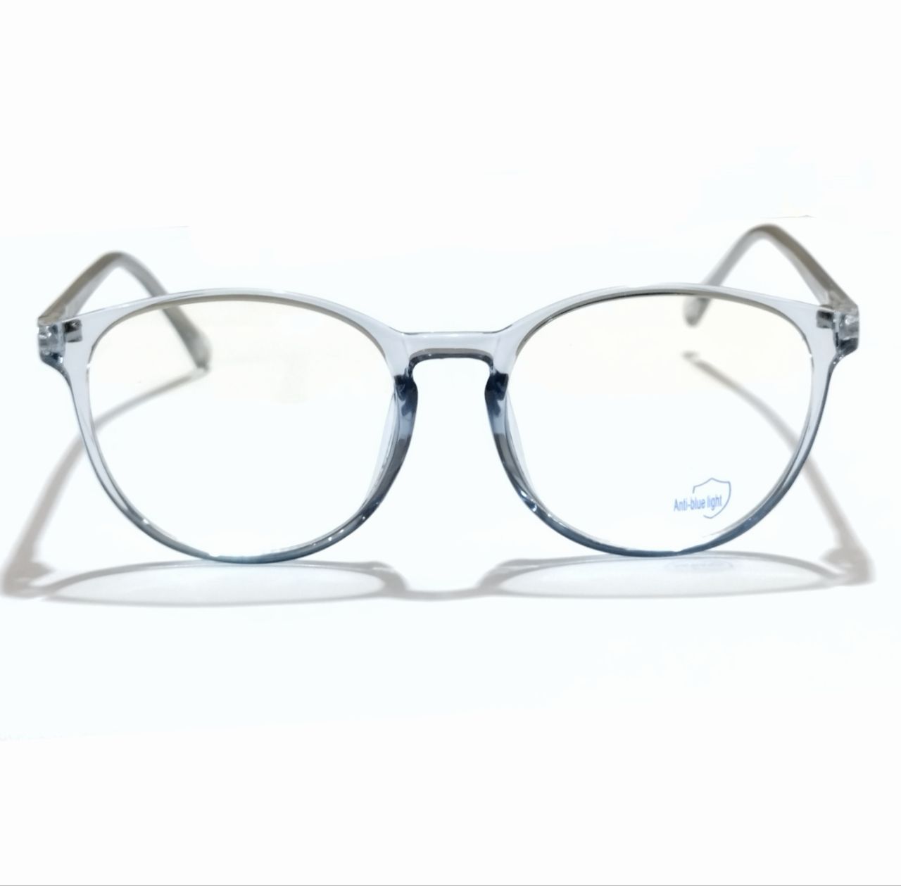 Transparent Blue Frame Round Glasses Computer Glasses for Men and Women M8555 C7
