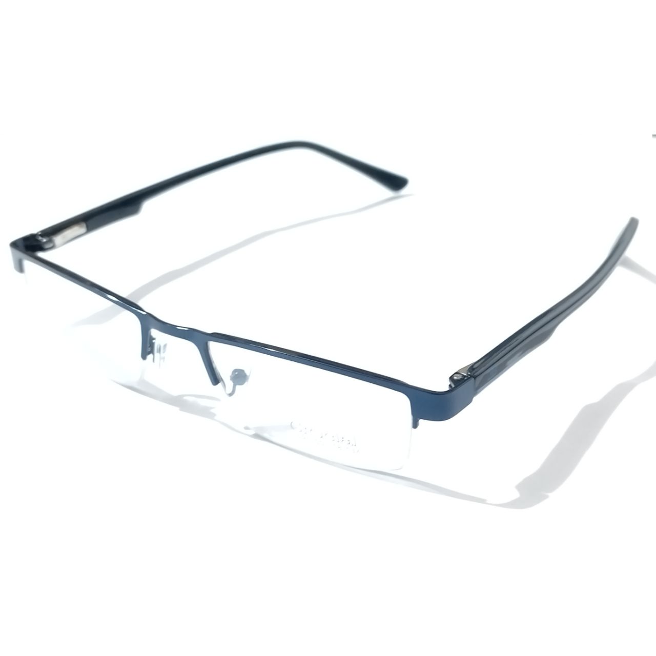 Blue Rectangle Half Frame Supra Spectacle Frame