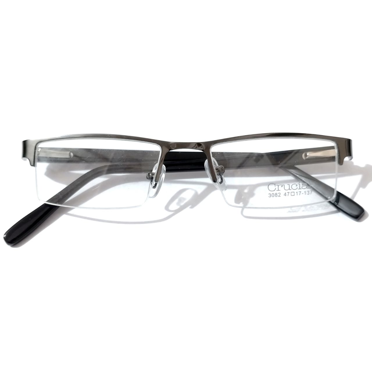 Grey Supra Metal Spectacle Frame Glasses