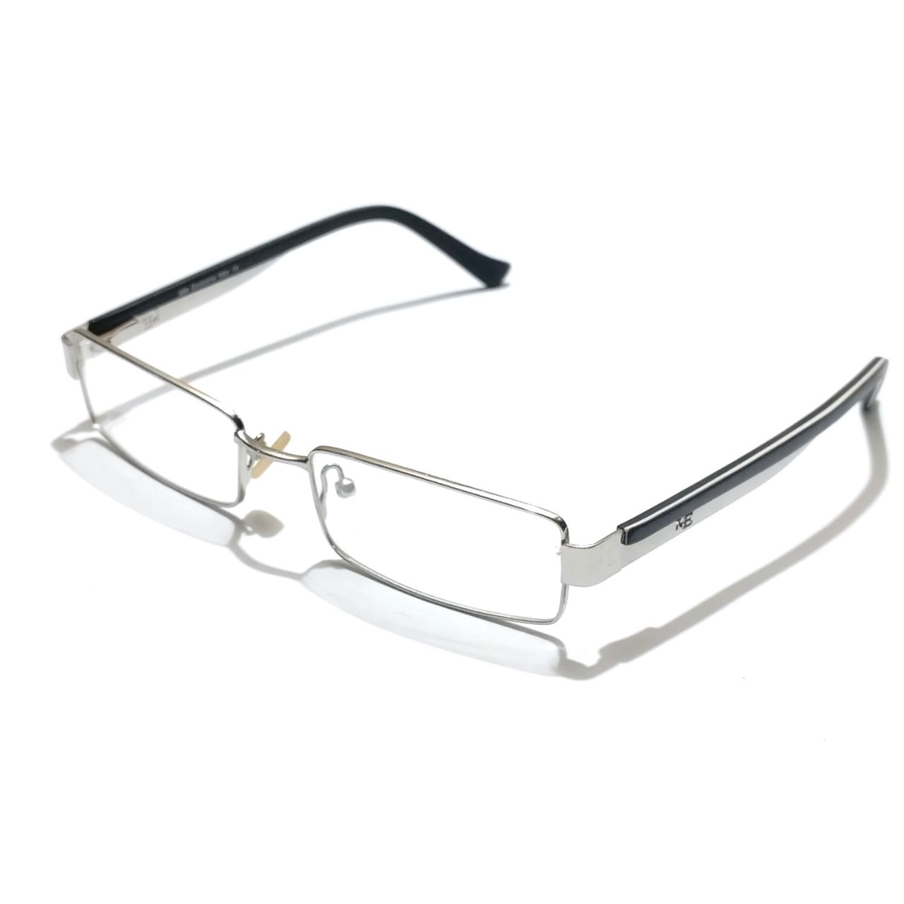 Stylish Silver Rectangle Full Frame Glasses KE70875