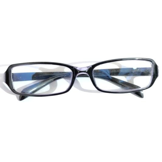 Black Purple Rectangle Glasses T110323Pr