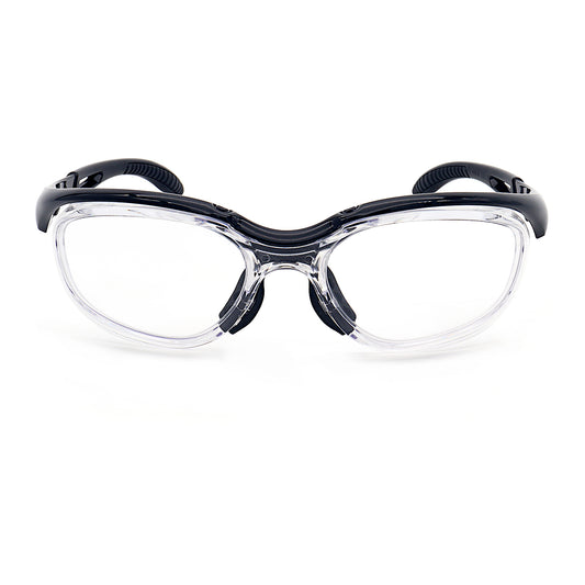 EYESafety Black Safety Glasses with Power Eyewear