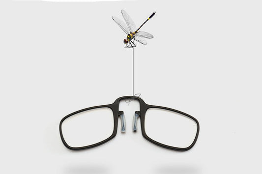 Portable Nose Clip Thin Foldable Reading Glasses for Men and Women