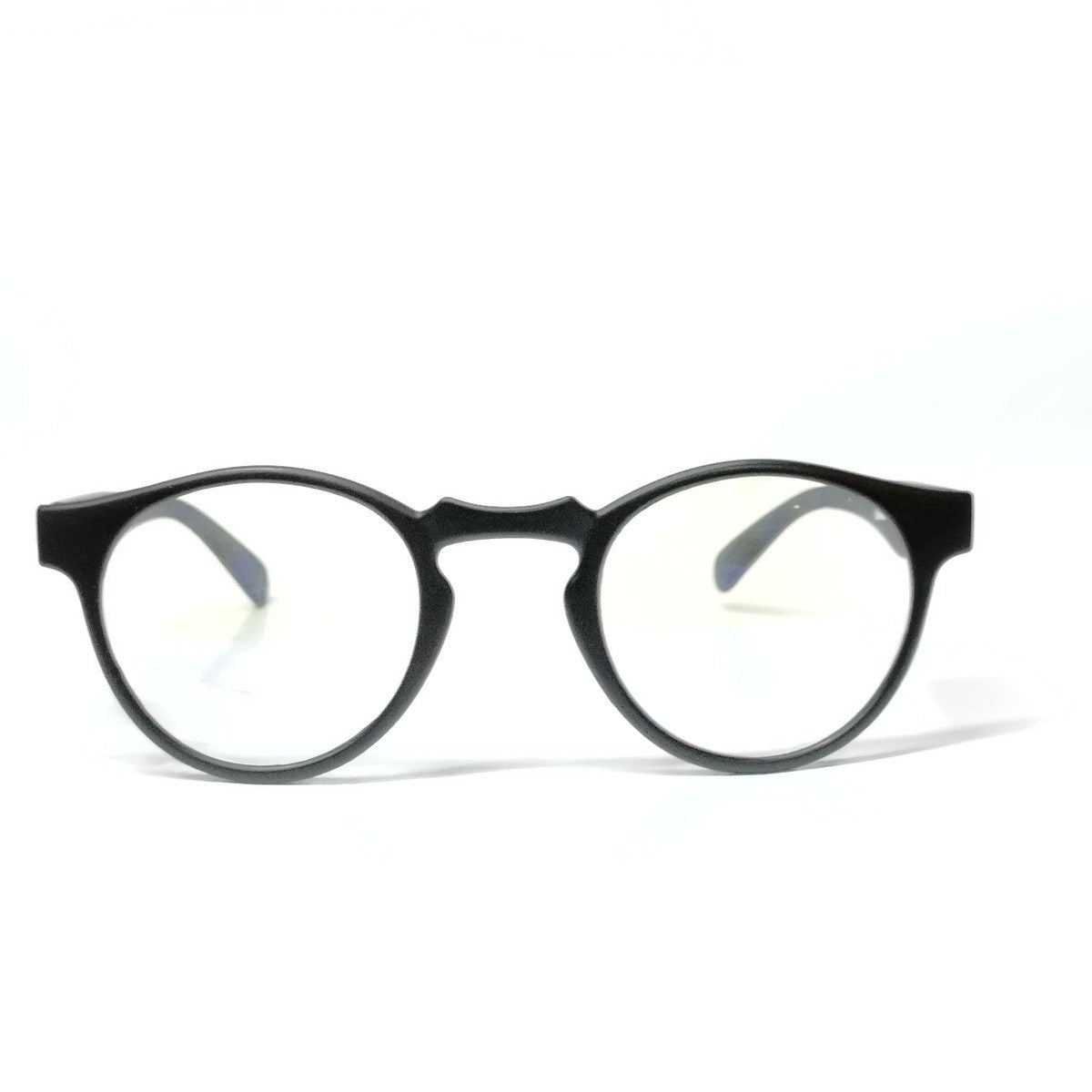 Matt Black Round Progressive Glasses  for Computers Multifocal Reading Glasses for Men Women