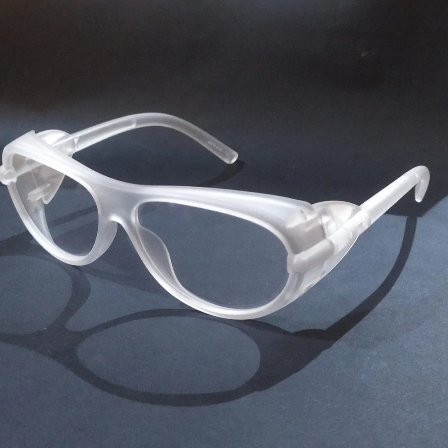 EYESafety Transparent Clear White Prescription Safety Glasses with Side Shield