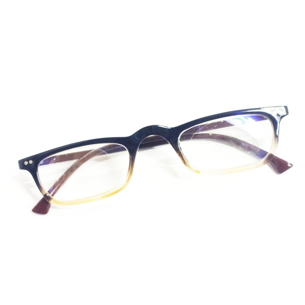 Brown Gradient Two Tone Full Frame Computer Reading Glasses with Anti Glare Coating Power 2.75
