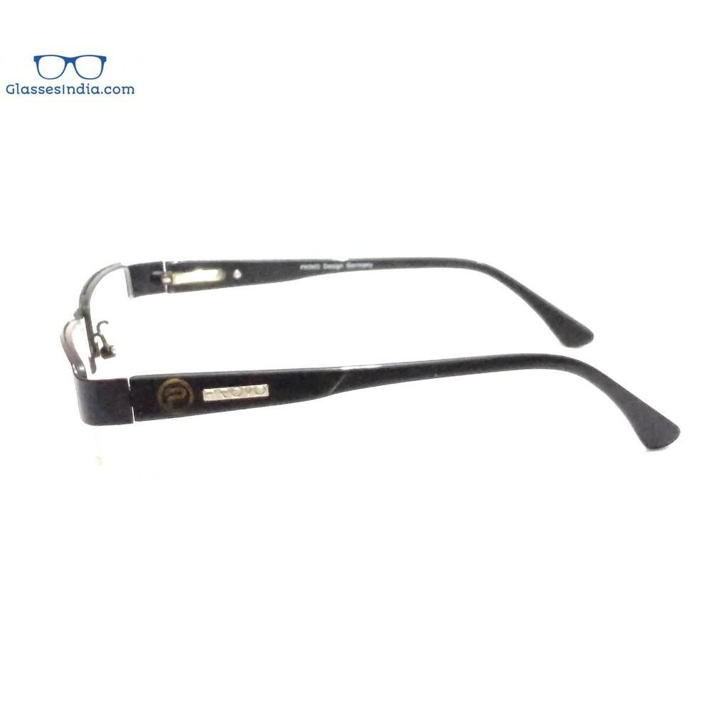 Black Supra Half Frame Blue Light Blocker Computer Glasses PR10002 - Glasses India Online