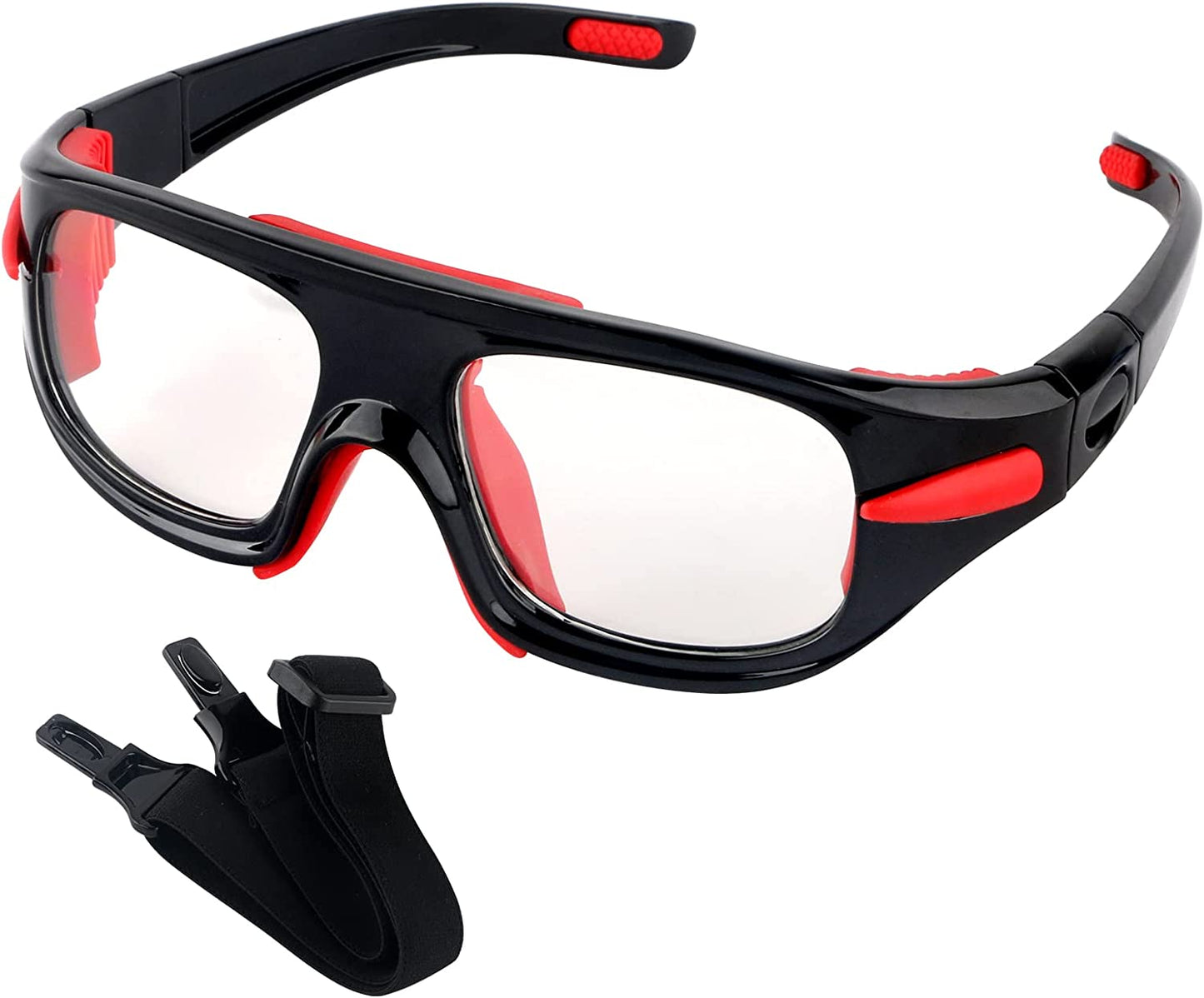 Prescription Sports Sunglasses with Adjustable Strap Black