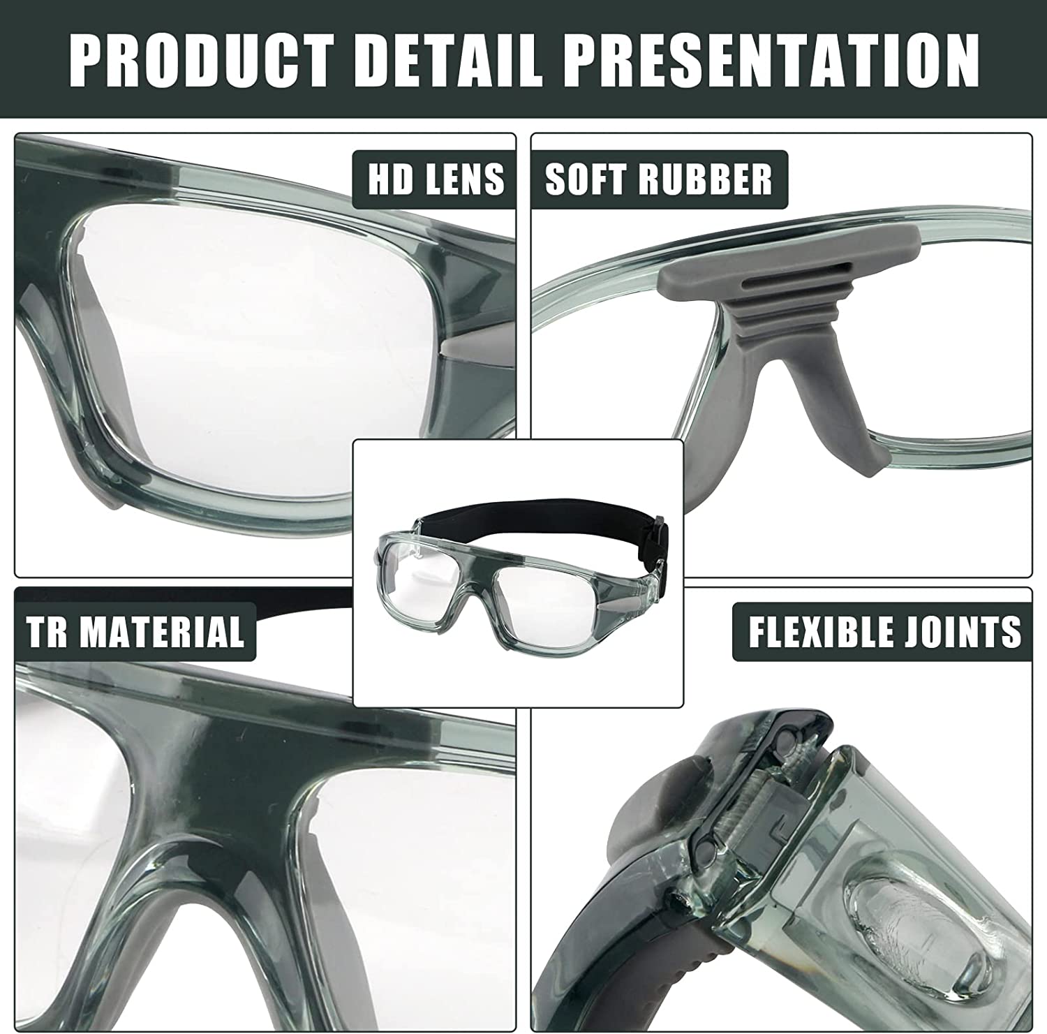 EYESafety Premium Prescription Sports Goggles Durable Comfortable for Athletes