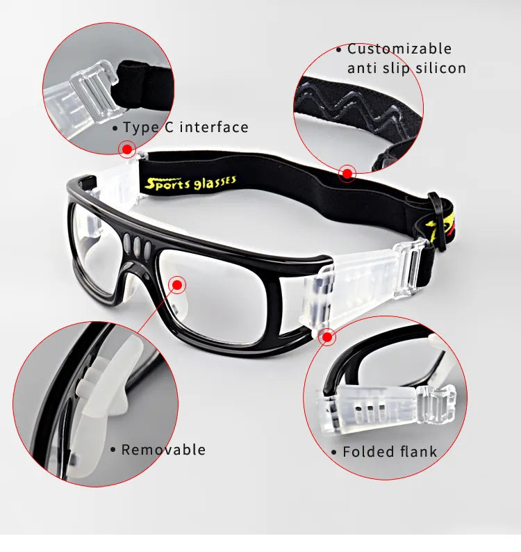 Professional Prescription Sports Goggles for Adults with adjustable Strap Band