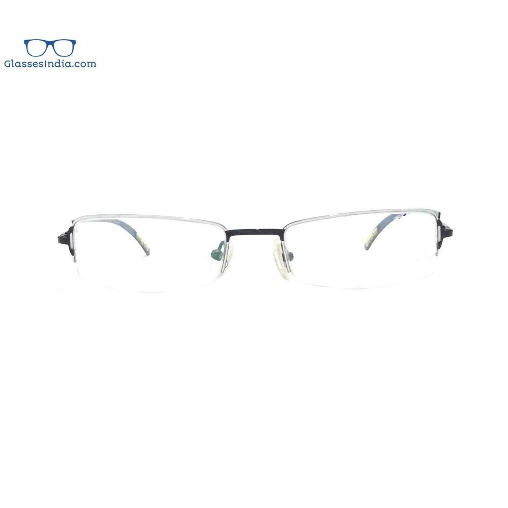 Black Supra Half Frame Blue Light Blocker Computer Glasses R0054 - Glasses India Online