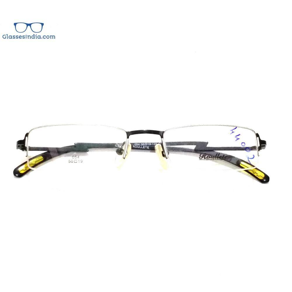 Black Supra Half Frame Blue Light Blocker Computer Glasses R0054 - Glasses India Online