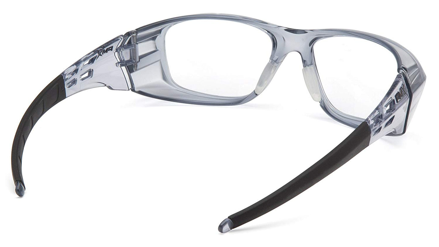 Pyramex Emerge Plus Safety Glasses Clear +2.0 Full Reading Lens with Gray Frame - Glasses India Online