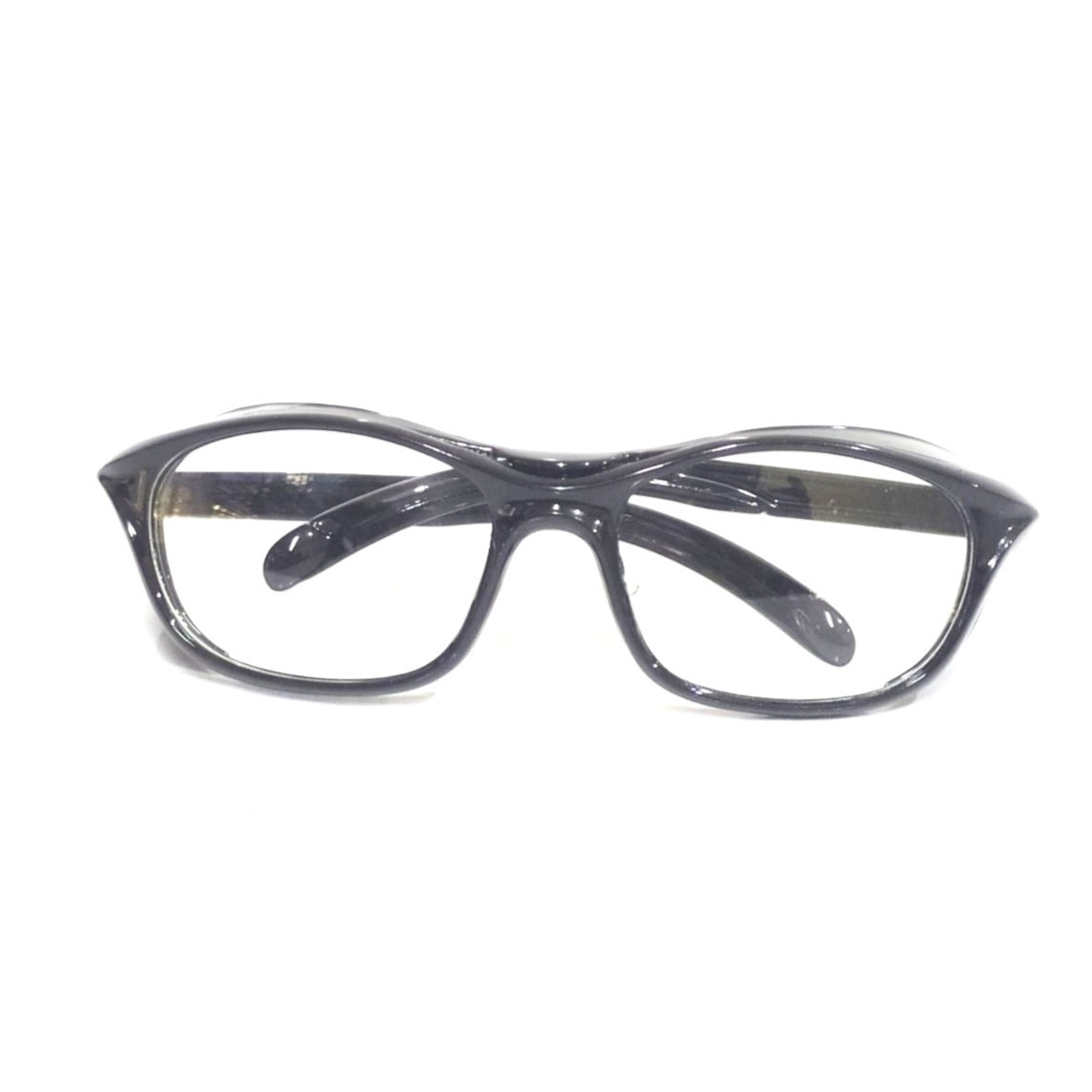 Sapphire Black Frame Clear Lens Prescription Cycling Driving Glasses