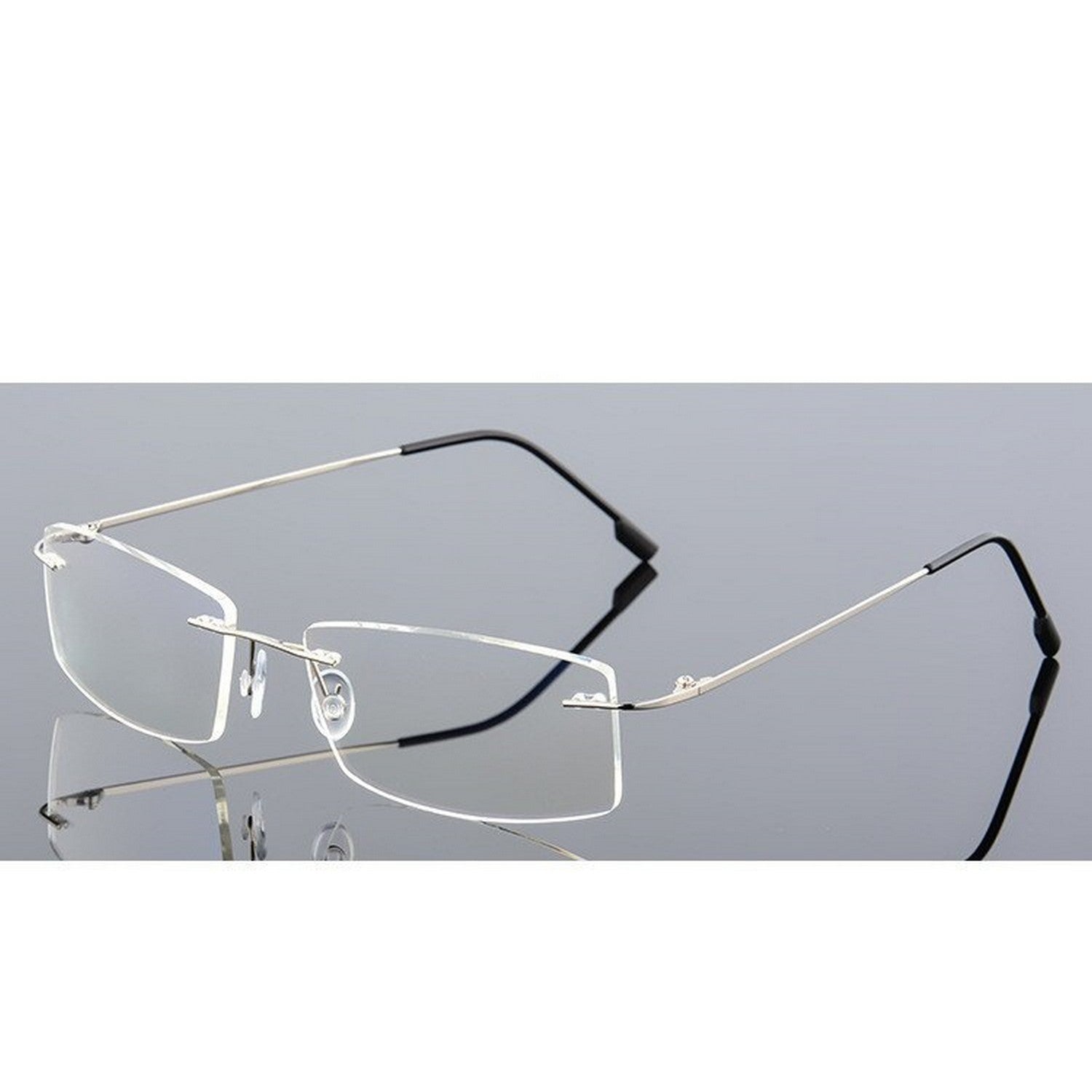 Rimless Frames Frameless Specs Blue Light Glasses For Men and Women Ey ...