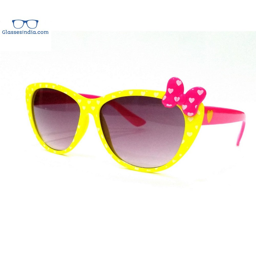 Kids Fashion Sunglasses TKS001Yellow - Glasses India Online