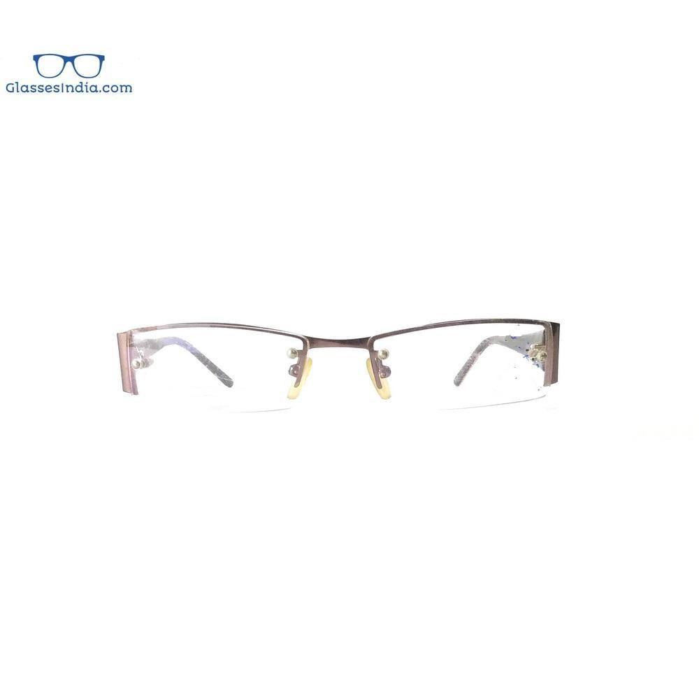 Brown Supra Half Frame Blue Light Blocker Computer Glasses TO6203 - Glasses India Online