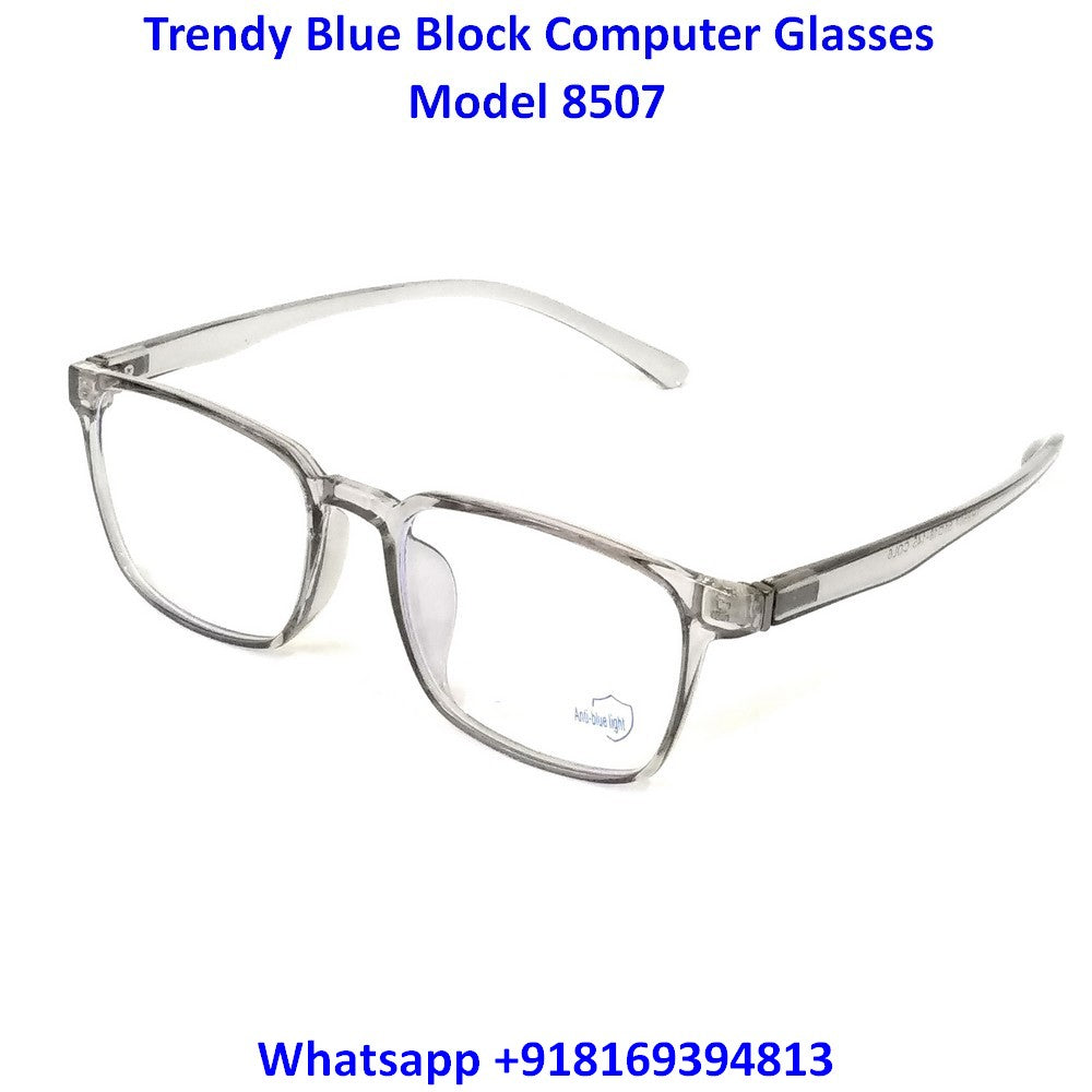 Transparent Grey Blue Light Glasses for Men and Women M8507 C6