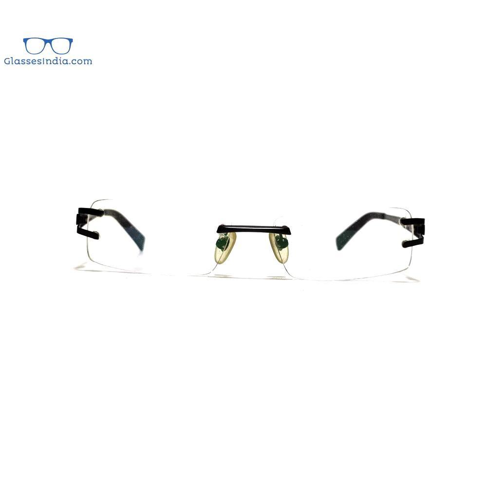 Black Rimless Blue Light Blocker Computer Glasses VPR143FBK - Glasses India Online