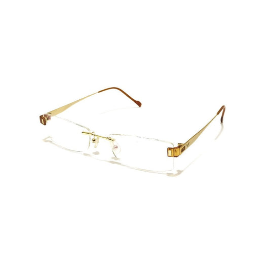 Gold Rimless Blue Light Blocker Computer Glasses W101GO