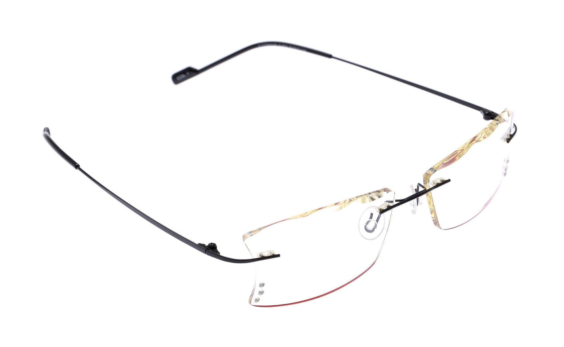 Buy Designer Party Eyewear Rimless Anti Glare Computer Glasses A602BKCurve - Glasses India Online in India