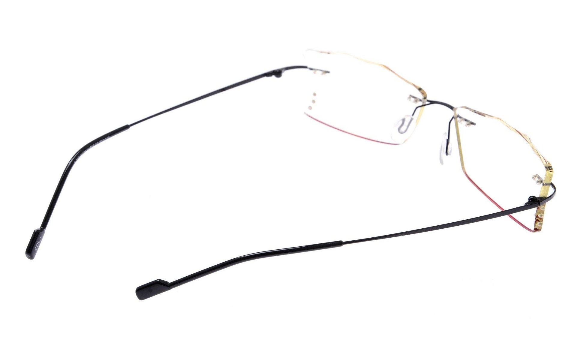 Buy Designer Party Eyewear Rimless Anti Glare Computer Glasses A602BKCurve - Glasses India Online in India