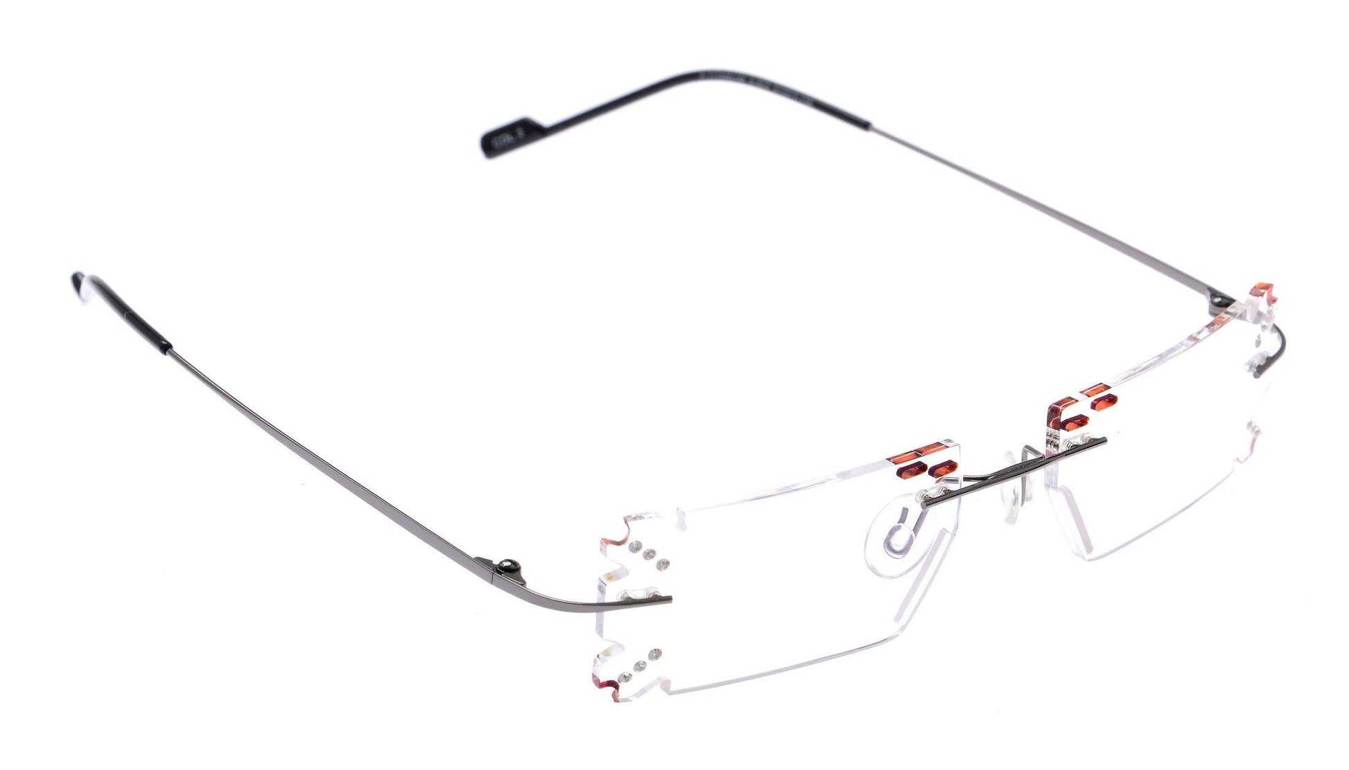 Buy Designer Party Eyewear Rimless Anti Glare Computer Glasses For Women A602GMButterfly - Glasses India Online in India