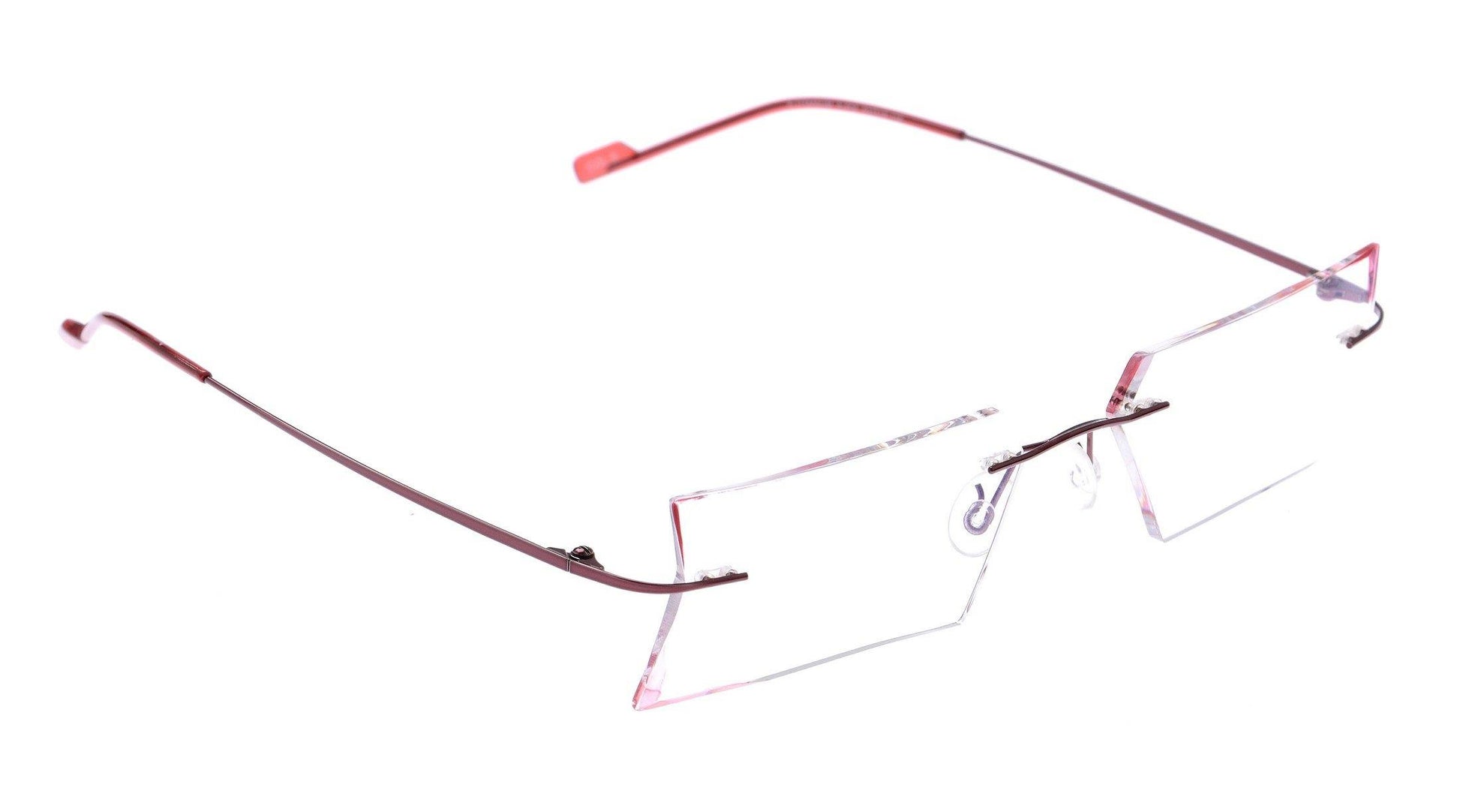 Buy Designer Party Eyewear Rimless Anti Glare Computer Glasses For Women A605RDHexa - Glasses India Online in India