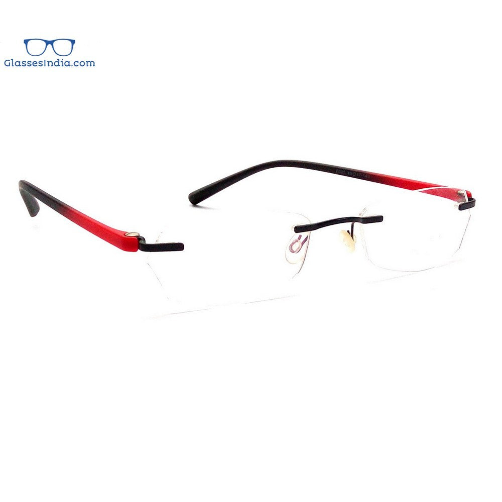 Red Rimless Computer Glasses F003RD