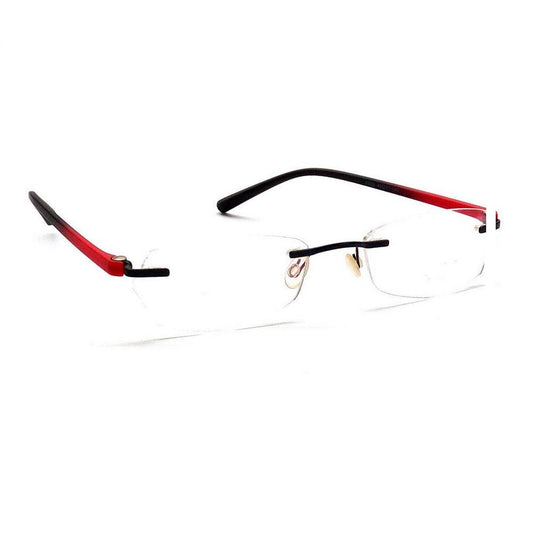 Red Rimless Computer Glasses F003RD