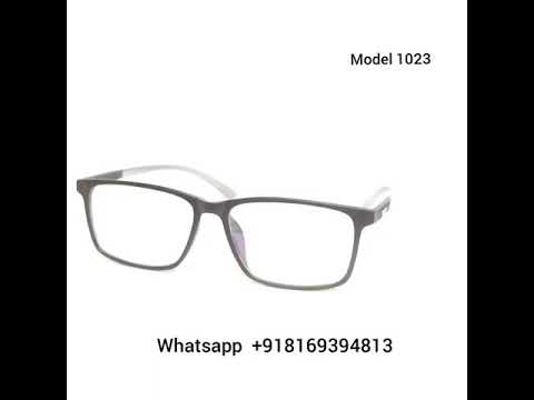 Large Rectangle Full Frame Eyeglasses Spectacle Frame with Zero Power Clear Lens