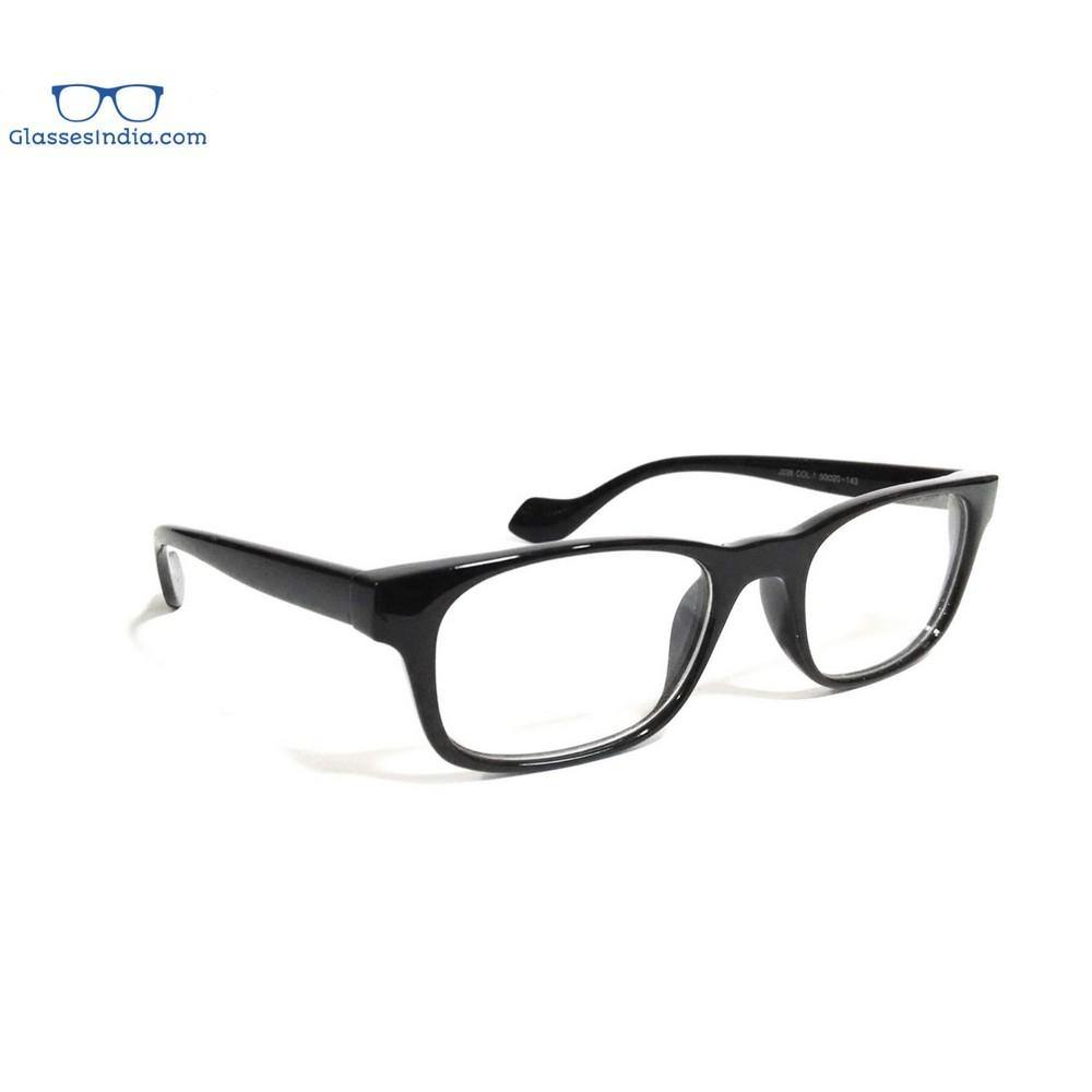 Black Computer Glasses with Anti Glare Coating J038BK - Glasses India Online
