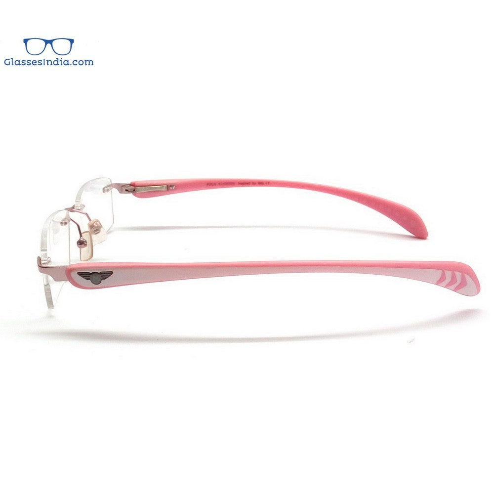 Pink Rimless Blue Light Blocker Computer Glasses PF2257PK