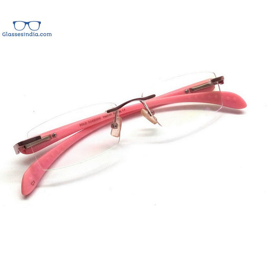 Pink Rimless Blue Light Blocker Computer Glasses PF2257PK