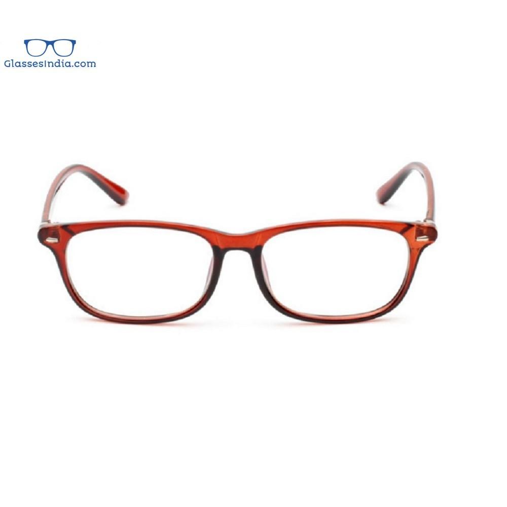 Blue Light Blocker Computer Glasses Anti Blue Ray Eyeglasses S111br - GlassesIndia