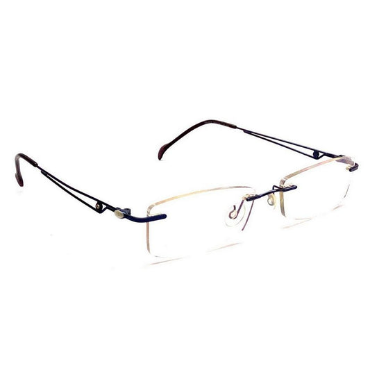 Blue Rimless Blue Light Blocker Computer Glasses SK402BL - Glasses India Online