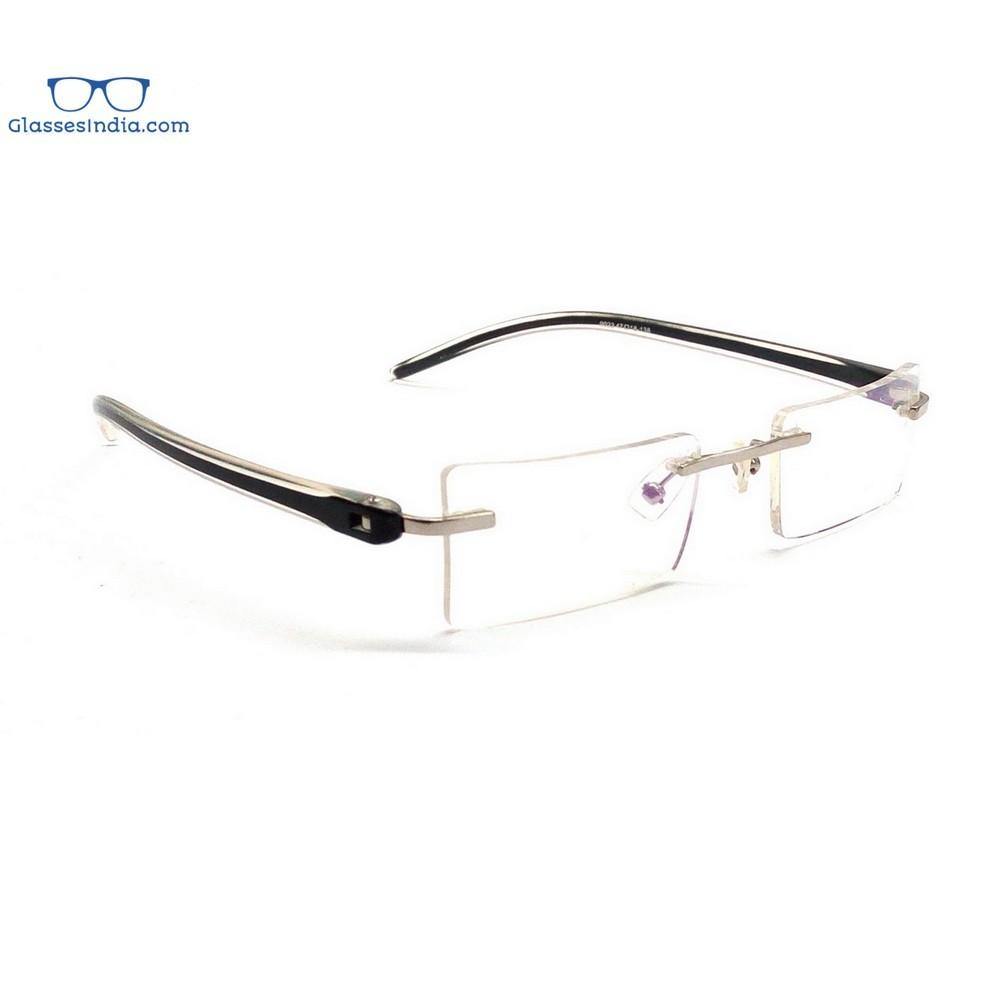 Black Rimless Blue Light Blocker Computer Glasses V9023Bk