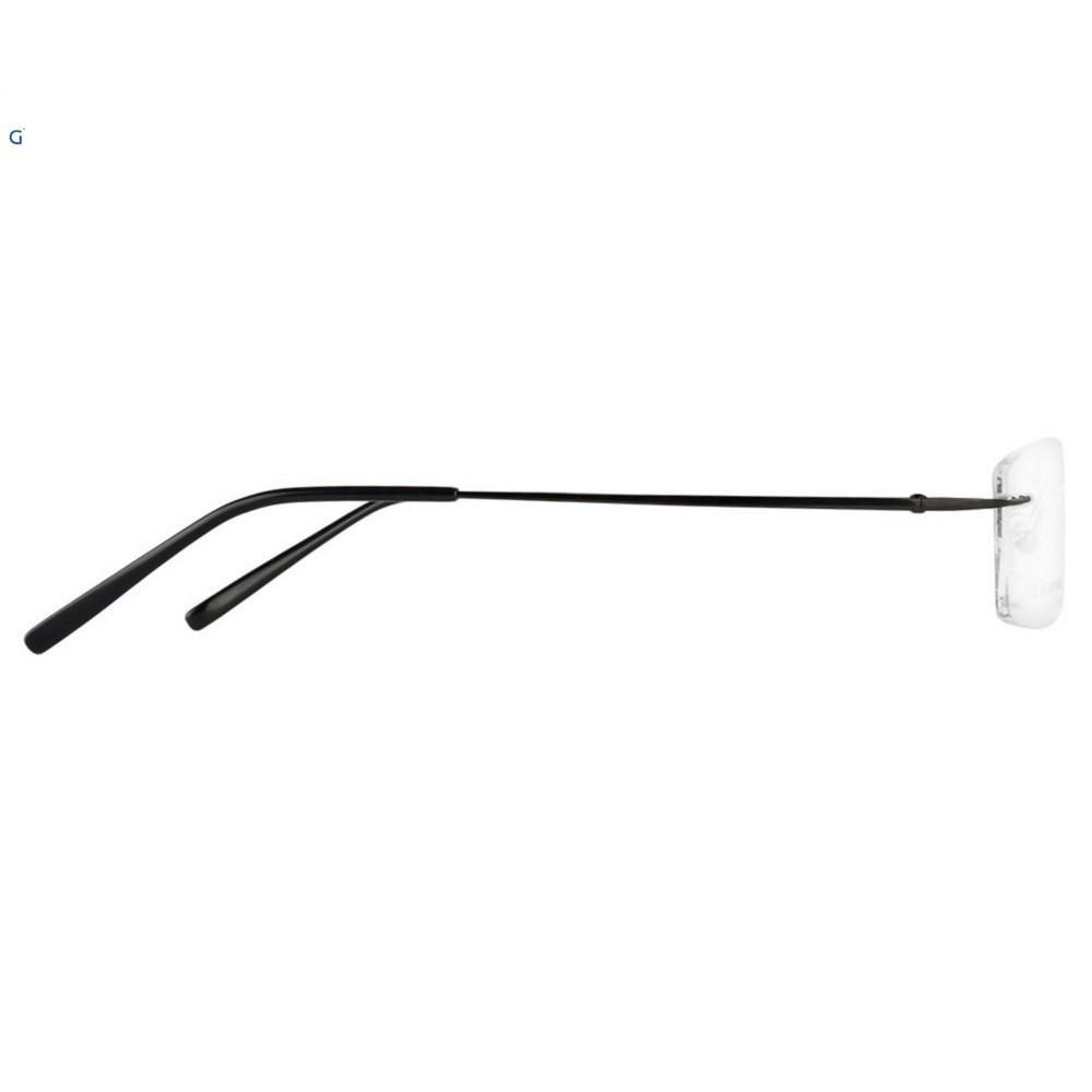Black Rimless Computer Glasses with Anti Glare Coating - GlassesIndia