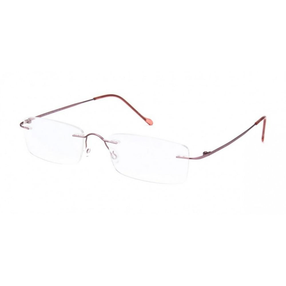 Pink Rimless Computer Glasses with Anti Glare Coating - GlassesIndia